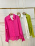 Summer Collar Down Hollow Out Back Shirts